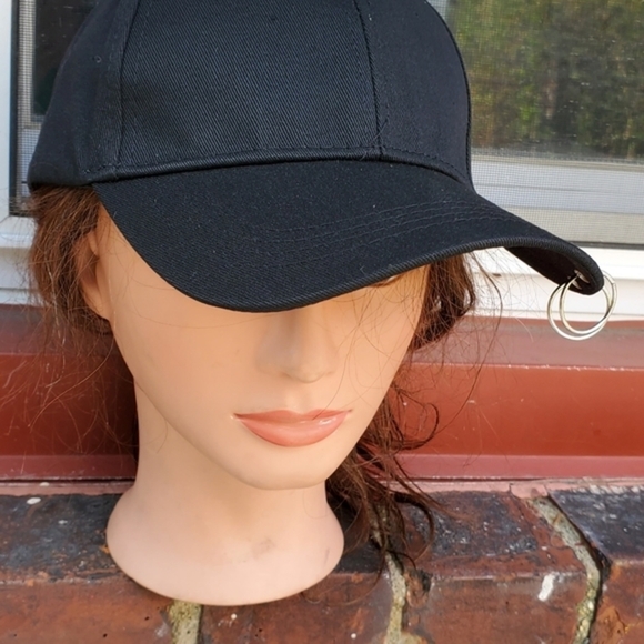Black Cotton punk/ goth cap NEW/ - Picture 8 of 10